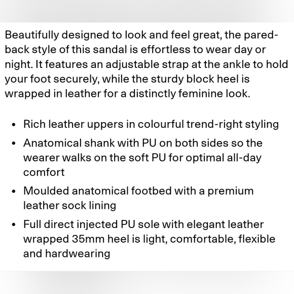 Ecco Danish Design "Shape 35" Block Slingback Sandal Blue Leather Women's Size 8 - Picture 13 of 14